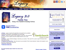 Tablet Screenshot of legacyfamilytree.com